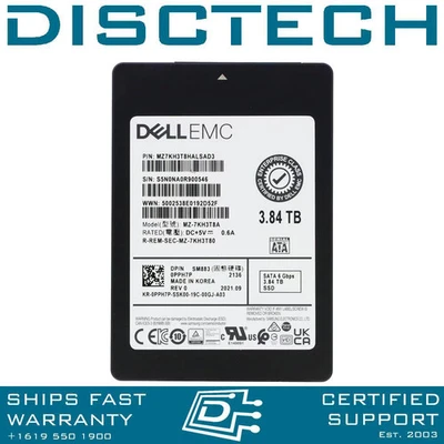 NEW DELL 3.84TB MU SATA 6Gb/s 2.5in SFF SSD / PPH7P / Samsung SM883 MZ-7KH3T80 - Image 1 of 3