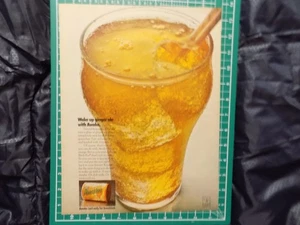 1970 STAMPA ANNUNCIO SVEGLIO SUCCO D'ARANCIA E ZENZERO ALE - Foto 1 di 1