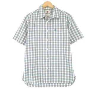 Camisa De Hombre Vintage Timberland A Cuadros De Algodón Pm8 Talla S - Imagen 1 de 7