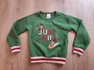 Disney Store 5/6 Just Chill Chip & Dale Holiday Christmas Sweater Chipmunks - Picture 1 of 3