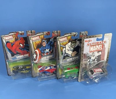 Marvel Die Cast Car Lot Of 4 Maisto Spider-Man Captain America Doc Ock 2004 - Image 1 of 4
