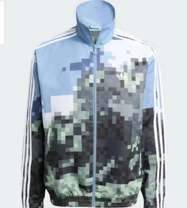 adidas Originals x Minecraft Track Top Jacket Men's Multi Size JZ9921 NWT - Picture 1 of 7
