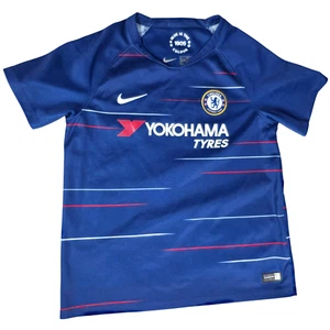 Chelsea Home Football Shirt - 2018/19 Nike Jersey - VGC Kids Size 7-8 Years - Picture 1 of 4