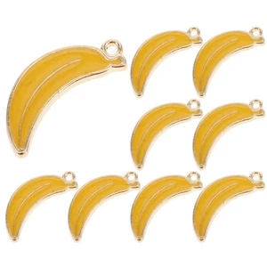 10 piezas Colgante de plátano carpa colgante adorno llavero colgante joyería dijes - Imagen 1 de 12