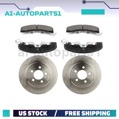 Rotores y pastillas de freno de disco trasero Pontiac Fiero 1984 1985 1986 1987 Foto 1 de 4