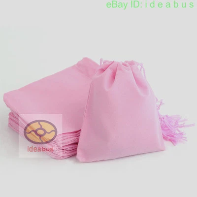 12/25/50/100 un. Bolsa de terciopelo para joyería boda fiesta favor bolsa de regalo 4x3" 4,7"x3,5" Foto 1 de 4