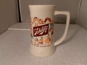 Vintage Schlitz Beer 6" Ceramic Mug/Stein "The Beer That Made Milwaukee Famous" - Picture 1 of 5