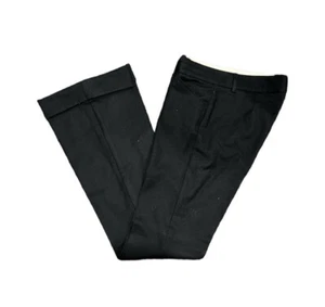 Theory wool blend dress pants boot cut cuffed black sz 4 - Picture 1 of 4