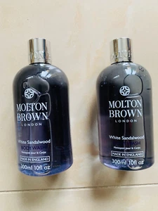 Gel de ducha de gel de baño de sándalo blanco Molton Brown 2 x 300 ml NUEVO - Imagen 1 de 1