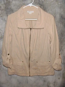 COLDWATER CREEK FULL ZIP LIGHTWEIGHT JACKET SIZE 14 ... WOW!!! - Imagen 1 de 6