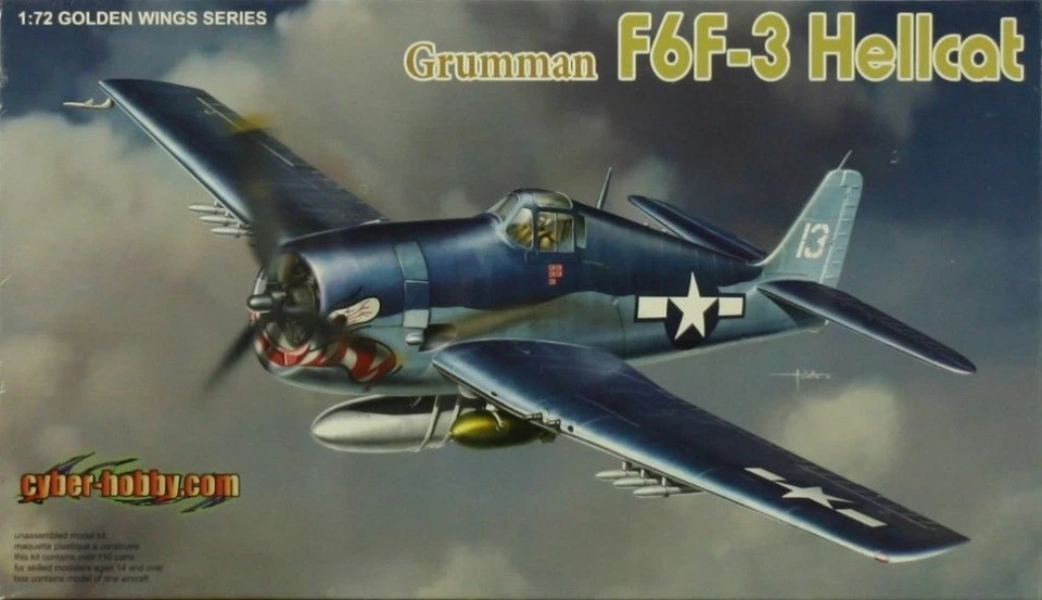 CYBER-HOBBY (DRAGON) 5060 - GRUMMAN F6F-3 HELLCAT - 1/72 PLASTIC KIT