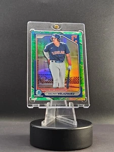 2024 Bowman Chrome Ralphy Velazquez BCP-29 PROSPECT Green Parallel Guardians - Picture 1 of 3