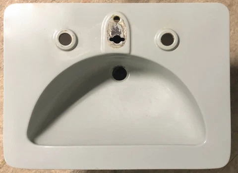 VINTAGE CRANE ELAYNE GRAY SINK TINY CHIPS NO CRACKS MCM ELEGANT MID CENTURY GVUC Cover