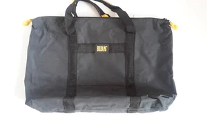 Bolso de Mano BILL BLASS Playa Viaje Plegable 20"X13" Grande Negro/Amarillo Cierre con Cremallera - Imagen 1 de 12