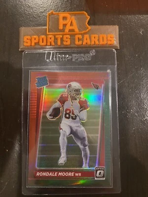 2021 Donruss Optic Preview Holo Red Green Rondale Moore - Image 1 of 2