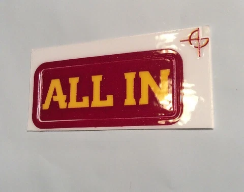 IOWA STATE CYCLONES - ALL IN -- Helmet Front Bumper -- Free Shipping -- Cardinal Cover