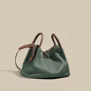 Ladies Soft Italian Real Leather Shopper Tote Bag Women Girls Shoulder Bag - Picture 1 of 14