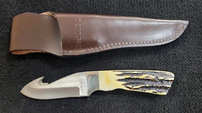 Bear MGC США фиксированное лезвие нож кишки крюк олень ручки с ножнами - Изображение 1 из 3