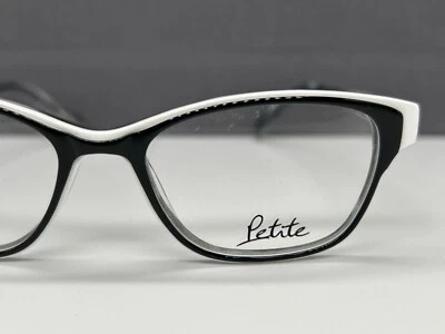 Monturas de gafas Jf Rey mujer angular negro blanco lente pequeña Petite PM035 Np Foto 1 de 4