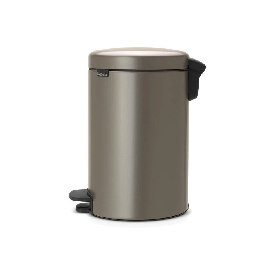 Brabantia Newicon Treteimer Mülleimer Kunststoffeinsatz Platinum 12 L 113628 - Bild 1 von 1