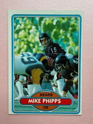 1980 Topps Football Mike Phipps #422 Chicago Bears - Image 1 of 2