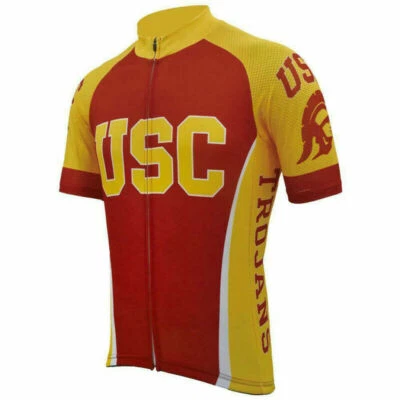 Retro USC Ciclismo Jersey Bicicleta Jersey Ciclismo Camisa Ciclismo Prendas para el torso Bicicleta Jersey Foto 1 de 4