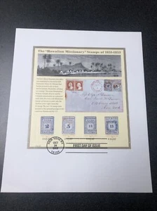 US 3694 Hawaiian Missionary Stamp First Day Of Issue Complete Sheet 2002 - Picture 1 of 3