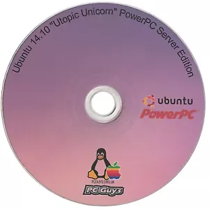 Ubuntu 14.10 Utopic Unicorn PowerPC Server CD Apple Mac G4 G5 iMac - Picture 1 of 1