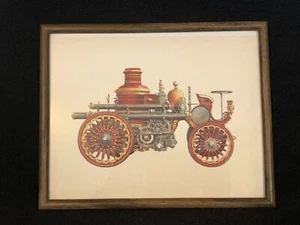 Dampfbetriebener Feuerwehrautodruck - 10"" x 8 - Bild 1 von 2