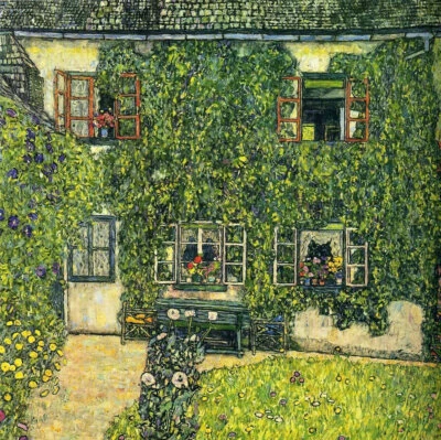 La casa de Guardaboschi por Gustav Klimt pintura al óleo pared de lienzo pintado a mano Foto 1 de 4