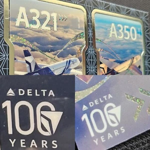 2025 Delta Trading Cards Limited Edition 100 Year Anniversary Set A321 A350 RARE - Picture 1 of 6