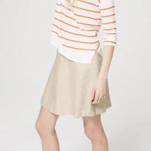 Ann Taylor Loft 100% Linen Flare Skirt - Picture 1 of 8