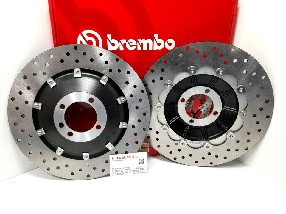 BMW 1000 R 100 RT 1985 1986 1987 COPPIA DISCHI FRENO ANTERIORE BREMBO FLOTTANTI — 第 1/1 张图片