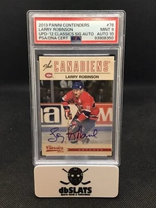 2013-14 Panini Contenders LARRY ROBINSON Classics Auto PSA 9/10 POP 1  - Bild 1 von 2