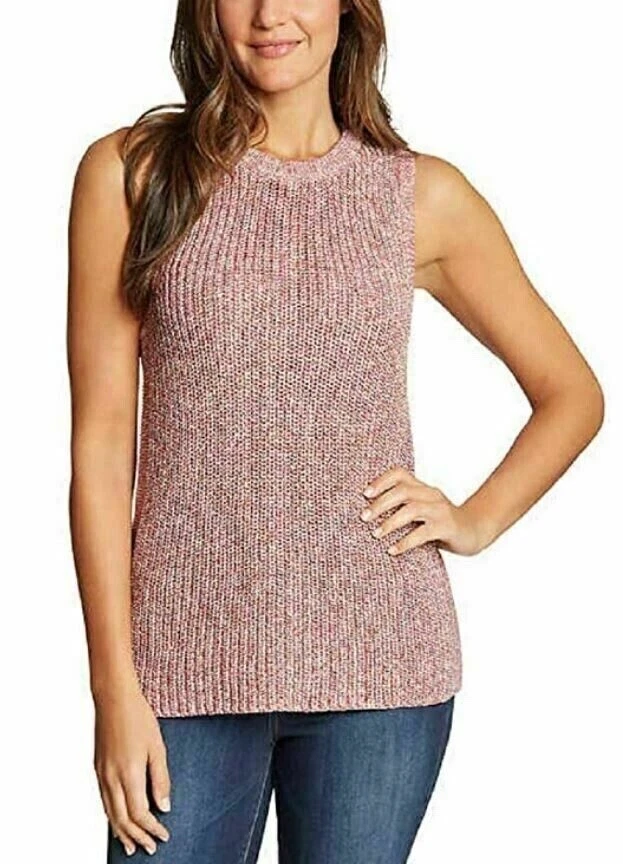 Ella Moss Sleeveless Sweater Tank Top Vest Womens Juniors Large Gardenia