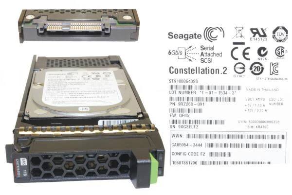 Fujitsu 1TB 2.5" NLSAS 7.2K 6G Hard Drive HDD CA07339-E851 For Eternus DX S2 - Image 1 of 1