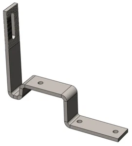 Magerack Stone-Coated Steel Roof Tile Hook Flashing for Solar Panel Installation - Picture 1 of 7