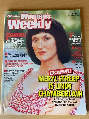 The Australian Women's Weekly Womens Magazine September 1988 Meryl Streep - Image 1 of 3