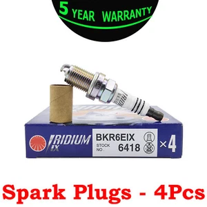 ngk # 6418 Iridium Spark Plugs BKR6EIX - 4 PCS NEW - Bild 1 von 6