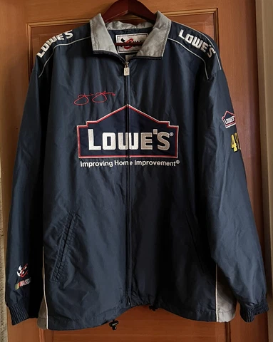 Jimmie Johnson Lowe’s Zip Up Jacket, Nascar, Chase Authentics, Size XL VG Cond Cover