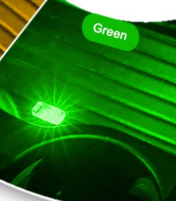 LUCE Led Casa Auto Cortesia Passeggero Atmosfera Luce Giardino Prese USB VERDE - Immagine 1 di 3