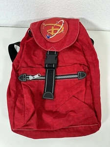 Vintage Disney Mickey Space Orbit Logo Rucksack rot selten leicht Rarität - Bild 1 von 10