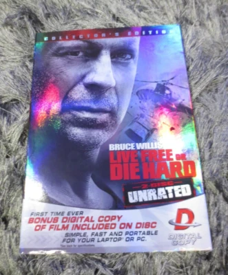 Live Free Or Die Hard DVD 2007 Widescreen Bruce Willis Justin Long Maggie Q - Image 1 of 4