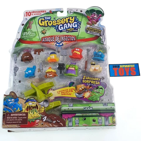 Grossery Gang 10 PACK Bug Strike chest parachute para drop surprise figure C Cover