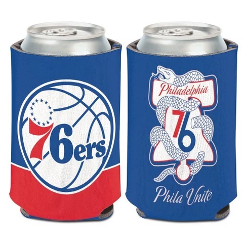 Philadelphia 76ers Wincraft NBA Phila Unite 12oz Can Coolie FREE SHIP Cover