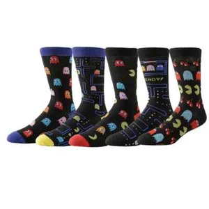 Herren PAC-MAN Retro Arcade Spiel 1980er Jahre Thema Neuheit Charakter Socken UK 6-11 - Bild 1 von 7