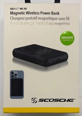Scosche GoBatMS 5K "Magnetic Wireless Power Bank (PBQ5MS2-SP) - Image 1 of 4