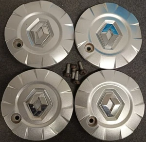 4x Original Renault Clio MK3 CANASTA Alloy Centre Cap (M#26) 8200319245 + Screws - Picture 1 of 7