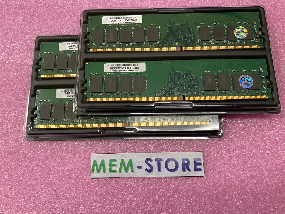 64GB 4x16G DDR4-2666 ECC Unbuffered DIMMs for Dell PowerEdge R230 Memory RAM - Image 1 of 1
