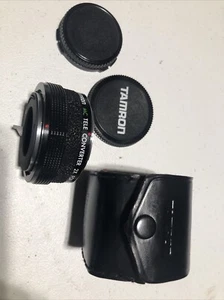 TAMRON JAPAN 2x MC Teleconverter Lens for Canon FD with Tamron Leather case - Picture 1 of 16